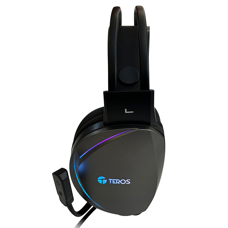 Auriculares Gamer Teros TE-8170N con Sonido Virtual 7.1 e Iluminación RGB - Imagen 2