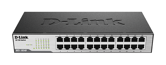 Switch D-Link DES-1024D 24 Puertos Fast Ethernet 10/100 Mbps - Montaje en Rack, Autovoltaje - Imagen 3