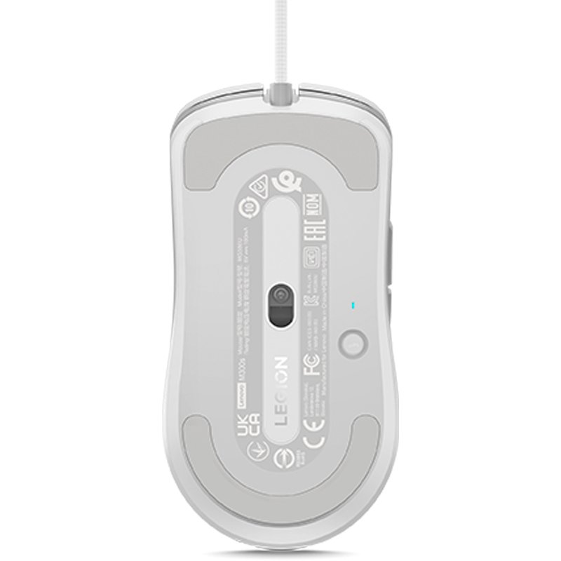 Mouse Gamer Lenovo Legion M300s RGB 8,000 DPI USB - Glacier White (Blanco) - Imagen 7
