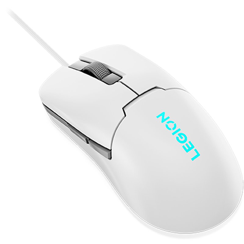 Mouse Gamer Lenovo Legion M300s RGB 8,000 DPI USB - Glacier White (Blanco)
