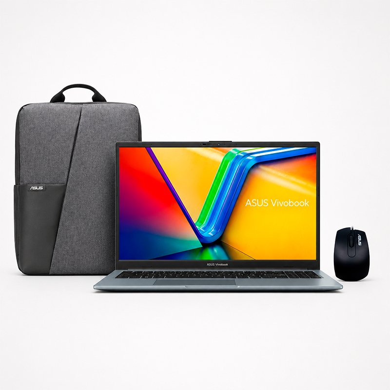 Laptop ASUS Vivobook Go 15 E1504FA-BQ5556 15.6" FHD IPS - Ryzen 5 7520U (40), 8GB LPDDR5, 512GB SSD - Green Gray