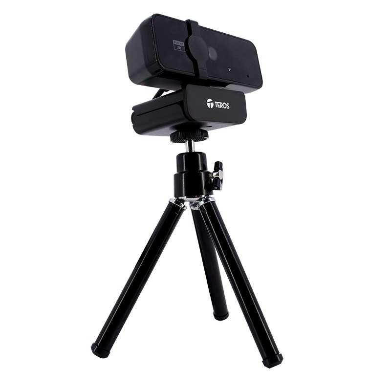 Cámara Web Webcam TEROS TE-9072 2K con Micrófono y Trípode - USB 2.0 - Imagen 4
