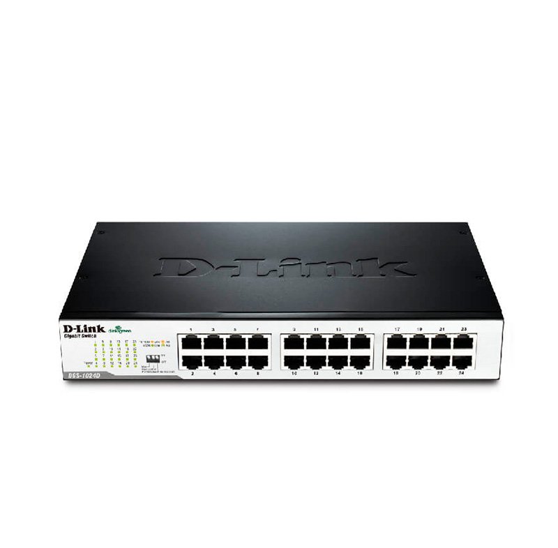 Switch D-Link DES-1024D 24 Puertos Fast Ethernet 10/100 Mbps - Montaje en Rack, Autovoltaje
